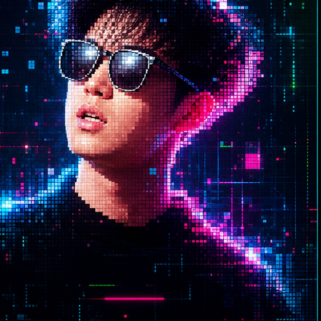 数字马赛克头像